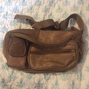 Brown fanny pack